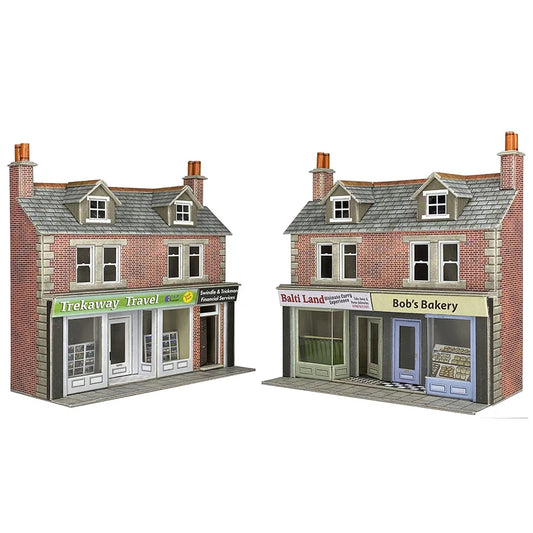Metcalfe PO306 Shop Fronts Red Brick OO Gauge Kit