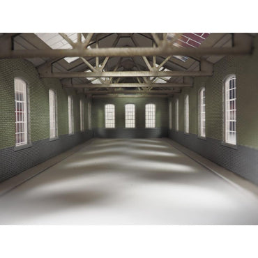 Metcalfe PO313 Red Brick Double Track Engine Shed HO/OO Gauge Kit