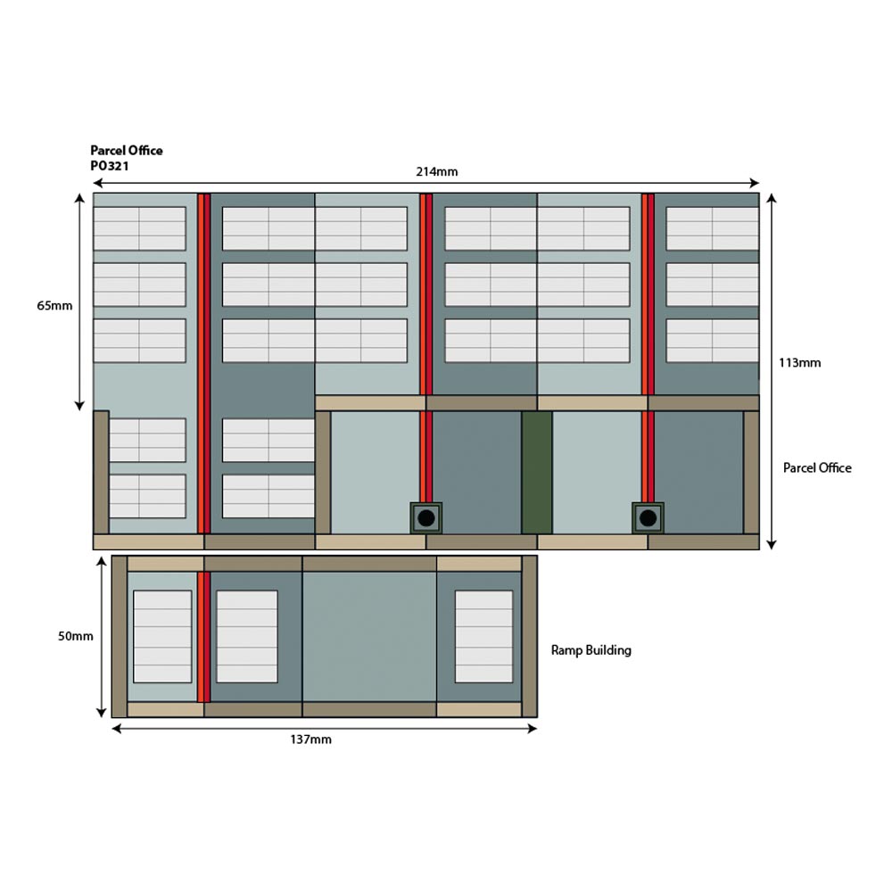 Metcalfe PO321 Parcel Offices HO/OO Gauge Kit