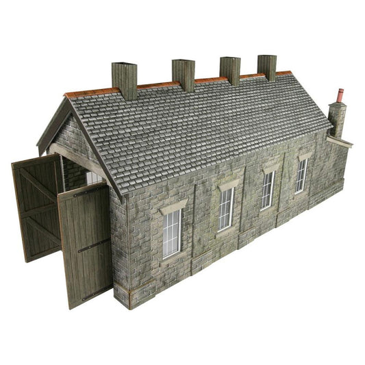 Metcalfe PO332 Stone Single Track Engine Shed HO/OO Gauge Kit