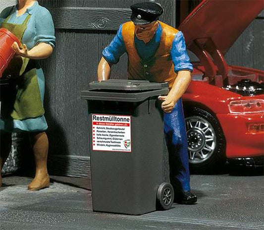 Pola Wheelie Bins Grey (2) Kit G Gauge PO333205