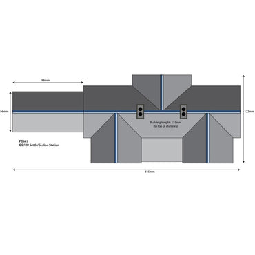 Metcalfe PO333 Settle/Carlisle Railway Station HO/OO Gauge Kit