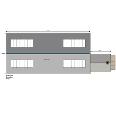 Metcalfe PO336 Settle/Carlisle Goods Shed HO/OO Gauge Kit