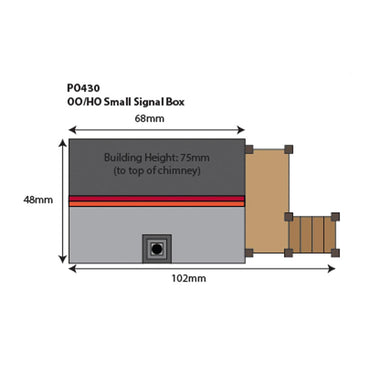 Metcalfe PO430 Small Signal Box HO/OO Gauge Kit
