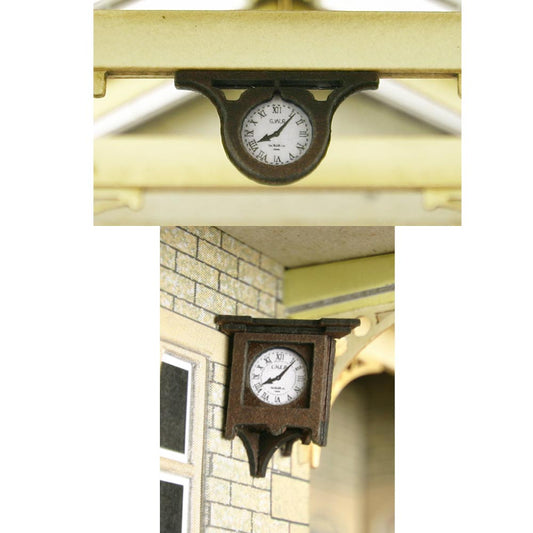 Metcalfe PO515 Station Clocks x3 GWR/LNER/Blank Faces OO Gauge Kit