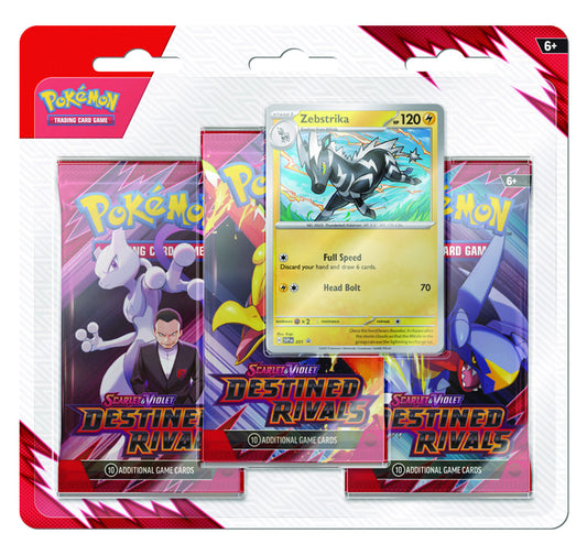 Pokemon TCG: Scarlet & Violet 10 - Destined Rivals - 3-Pack Blister