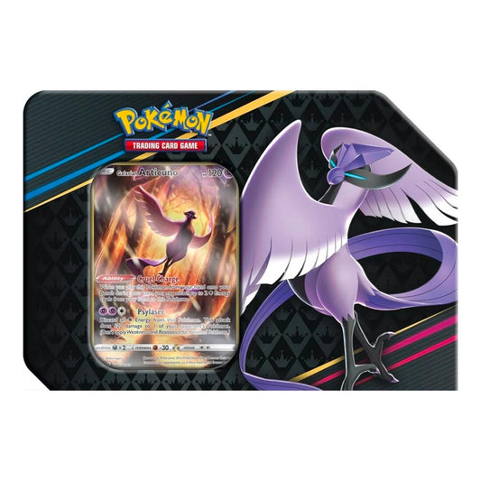 Pokemon TCG: Galarian Articuno Sword & Shield 12.5 Crown Zenith Special Art 7" Tin