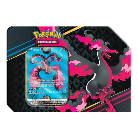 Pokemon TCG: Galarian Moltres Sword & Shield 12.5 Crown Zenith Special Art 7" Tin