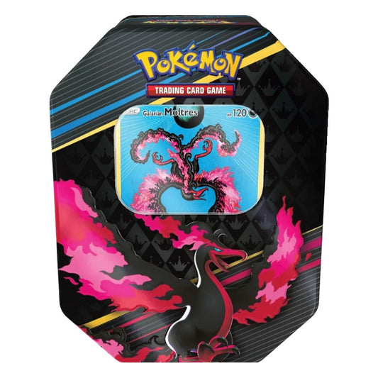 Pokemon TCG: Galarian Moltres Sword & Shield 12.5 Crown Zenith Tin