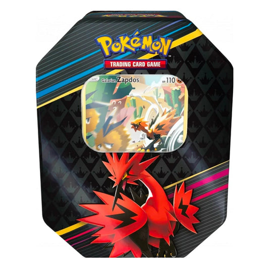 Pokemon TCG: Galarian Zapdos Sword & Shield 12.5 Crown Zenith Tin