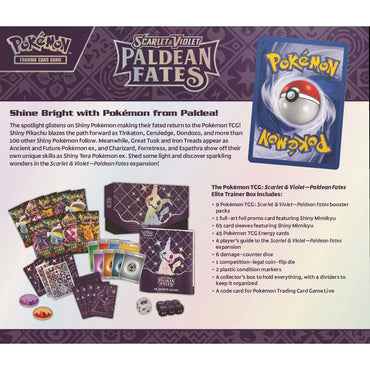 Pokemon TCG: Scarlet & Violet 4.5 Paldean Fates: Elite Trainer Box ETB