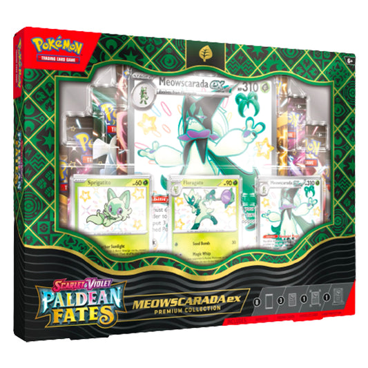 Pokemon TCG: Paldean Fates - Meowscarada EX Premium Collection Box