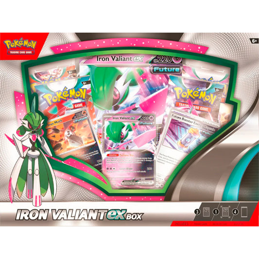 Pokemon TCG: Scarlet & Violet Paradox Rift: Iron Valiant ex Box