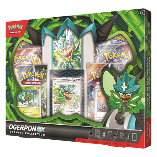 Pokemon TCG: Ogerpon ex Premium Collection (6 boosters)