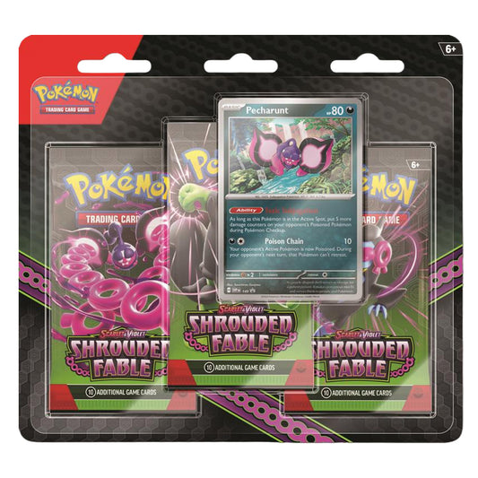 Pokemon TCG: Scarlet & Violet 6.5: Shrouded Fable - 3-Pack Blister