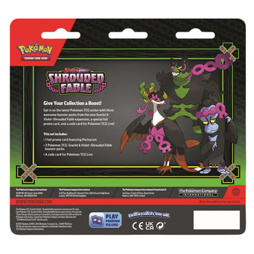 Pokemon TCG: Scarlet & Violet 6.5: Shrouded Fable - 3-Pack Blister