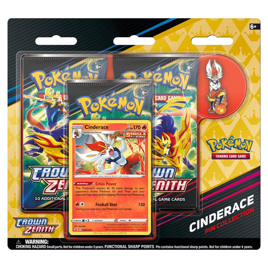 Pokemon TCG: Cinderace Crown Zenith Pin Collection 86193