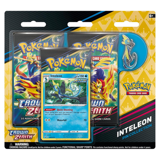 Pokemon TCG: Inteleon Crown Zenith Pin Collection 86193
