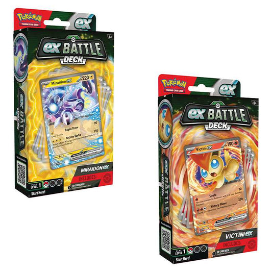 Pokemon TCG: Miraidon or Victini ex Battle Decks - Chosen at Random