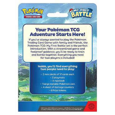 Pokemon TCG: My First Battle Pikachu vs Bulbasaur Age 6+