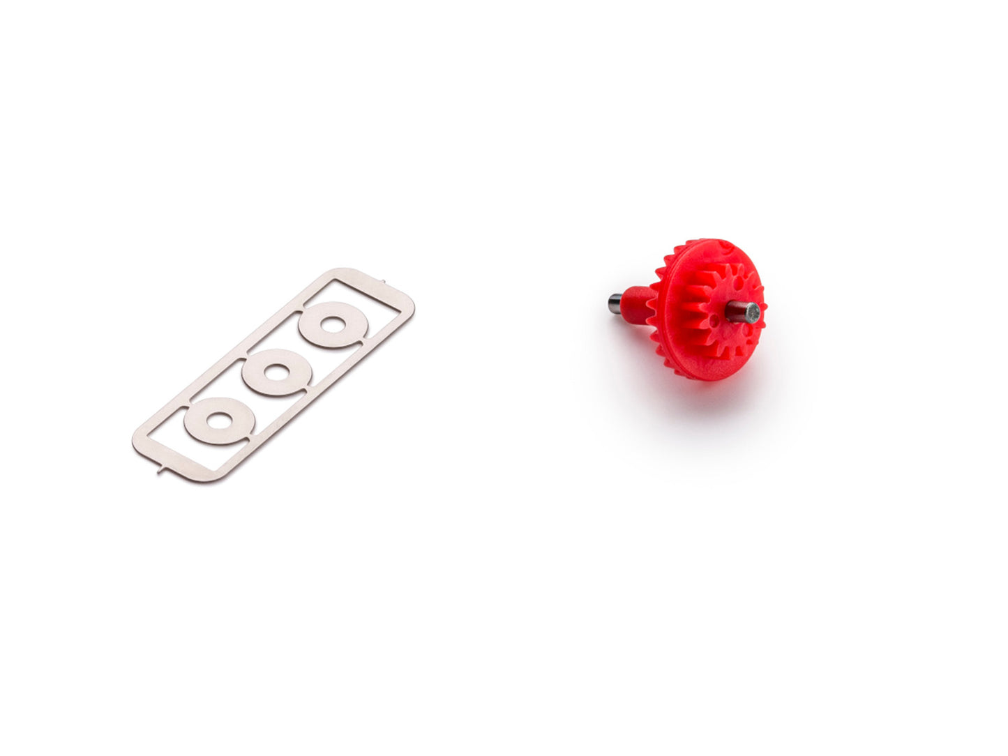 Policar Plastic Bevel Gear Z25/Z15 w/Shaft & Spacers Red 1:32