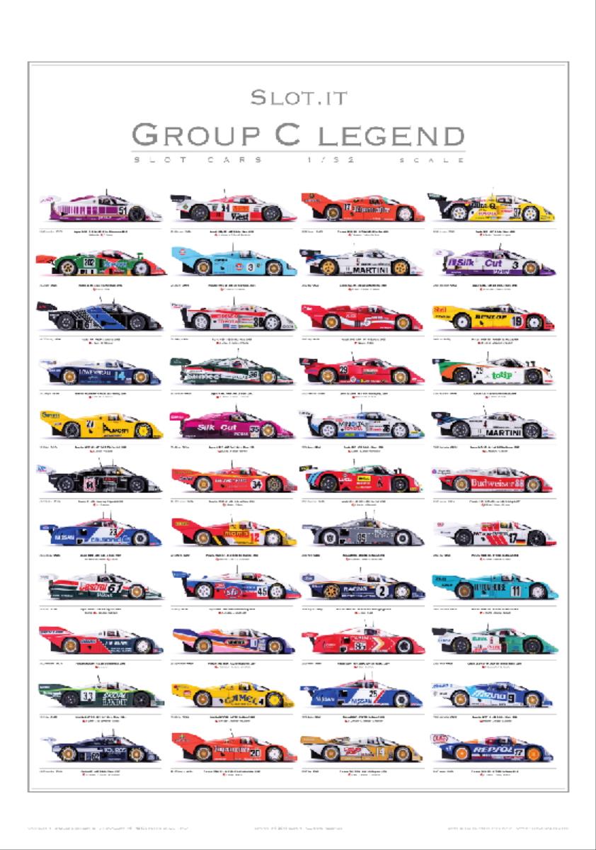 Policar Slot It Group C Legend (2011-2017) Signed Poster 1:32 PGRC-2S