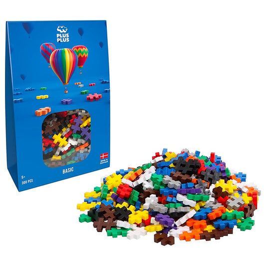 Plus-Plus Basic Colour Mix 300pcs Age 5+ Open-Play Pack Building Block Toy 3350
