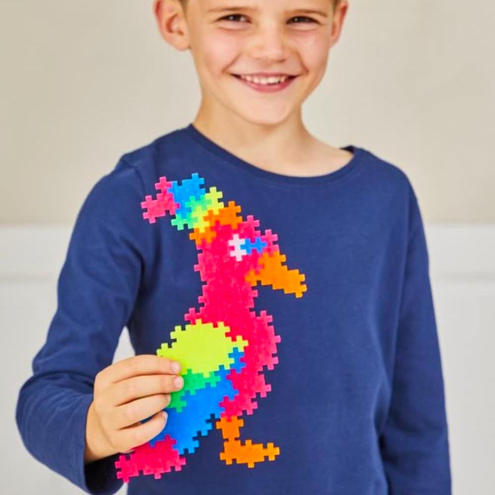 Plus-Plus Neon Colour Mix 300pcs Age 5+ Open-Play Pack Building Block Toy 3351