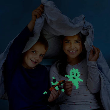 Plus-Plus Glow in the Dark Mix 600pcs Age 5+ Open-Play Pack Building Blocks 3974