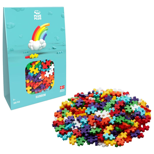 Plus-Plus Rainbow Mix 300pcs Age 5+ Open-Play Pack Building Blocks 3977