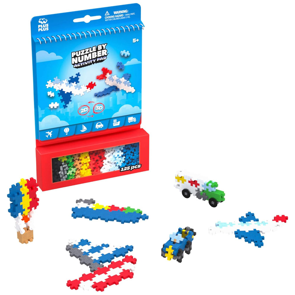 Plus-Plus Activity Pad: Transportation Age 5+ 125pcs