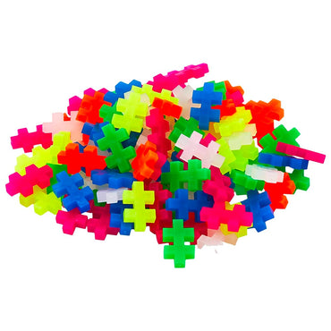 Plus-Plus Tube - Neon Colour Mix 100pcs Age 5+ Building Block Puzzle Toy 4024