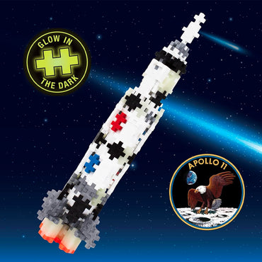Plus-Plus Tube - Saturn V Rocket 240pcs Building Block Puzzle Toy 4182