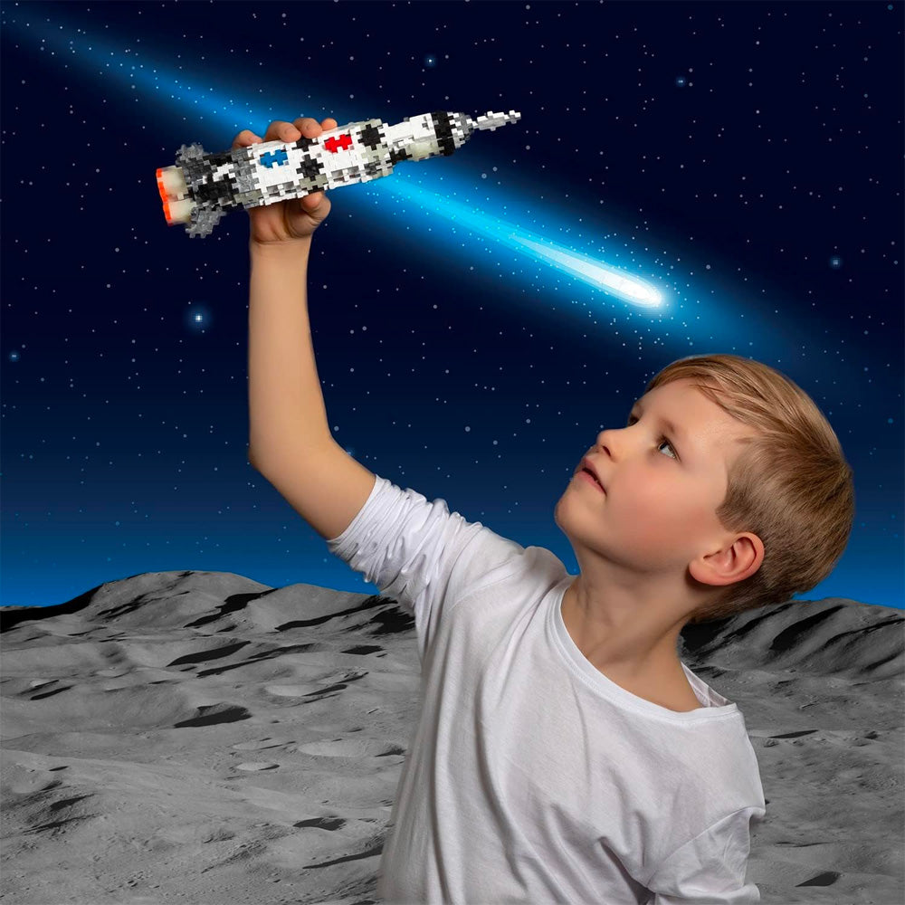 Plus-Plus Tube - Saturn V Rocket 240pcs Building Block Puzzle Toy 4182