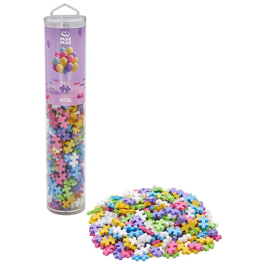 Plus-Plus Tube - Pastel Colour Mix 240pcs Age 5+ Building Block Puzzle Toy 4187
