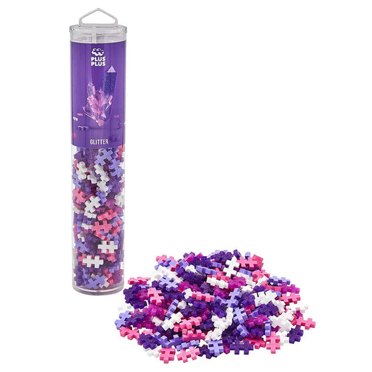 Plus-Plus Tube - Glitter Colour Mix 240pcs Age 5+ Building Block Puzzle Toy 4243