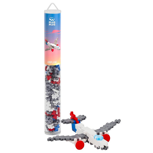 Plus-Plus Tube - Airplane 100pcs Age 5+ Building Block Puzzle Toy 4284