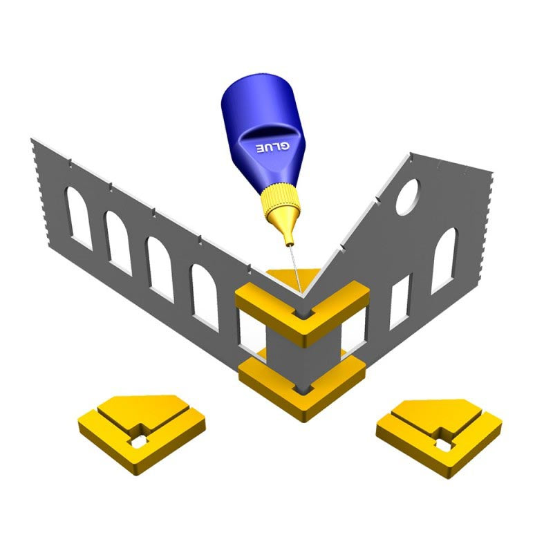Proses PR-SS-02 Snap & Glue Set Square (2 Magnetic Clamps w/8 Magnets)