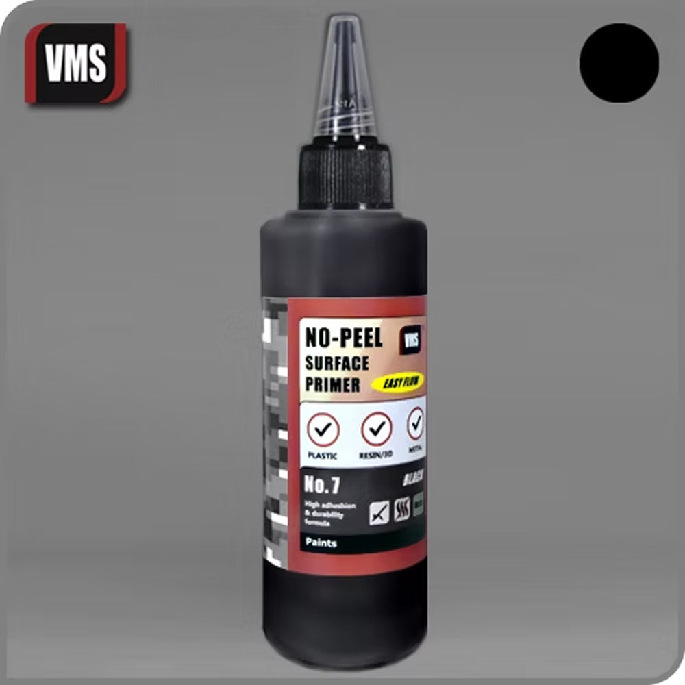 VMS No-Peel Surface Primer No.7 - Black 100ml PR07