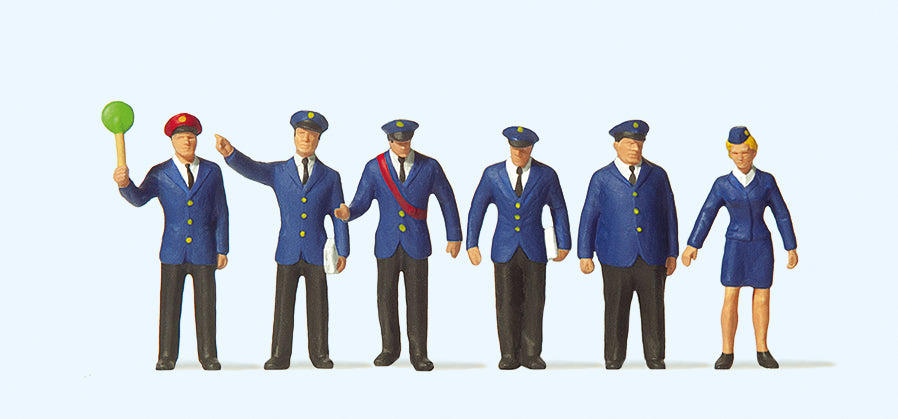 Preiser 10011 DB Railway Personnel (6) Exclusive Figure Set HO