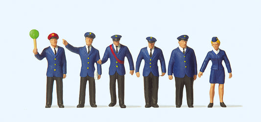 Preiser 10011 DB Railway Personnel (6) Exclusive Figure Set HO