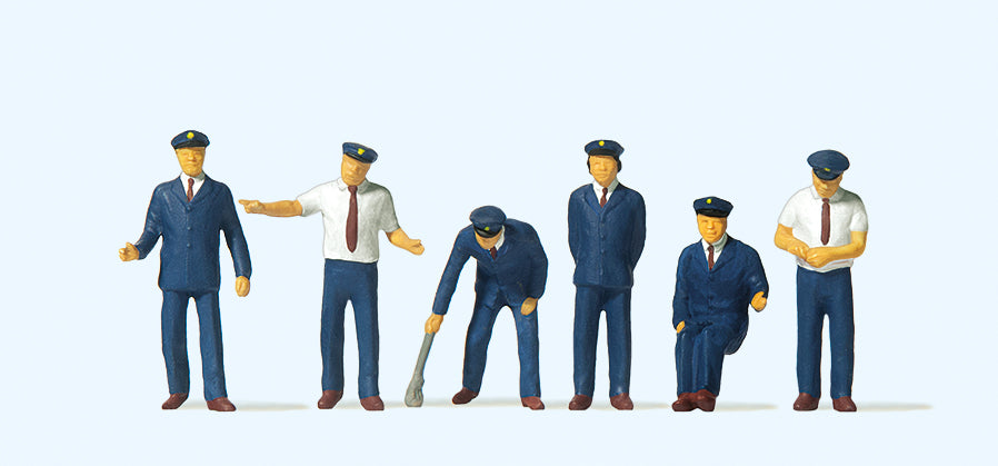 Preiser 10019 Japanese Railway Personnel (6) Exclusive Figure Set HO