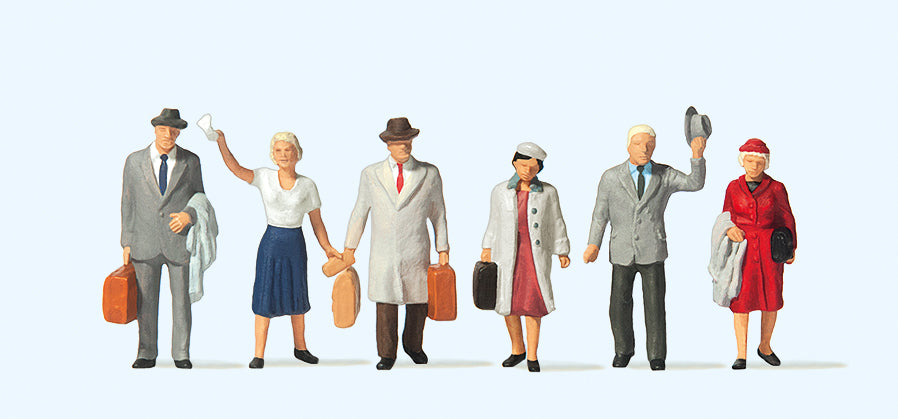 Preiser 10020 Passengers (6) Exclusive Figure Set HO