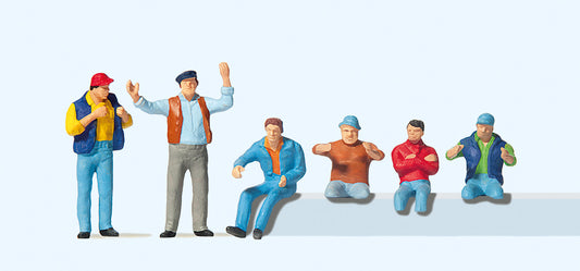 Preiser 10038 Truckers (6) Exclusive Figure Set HO
