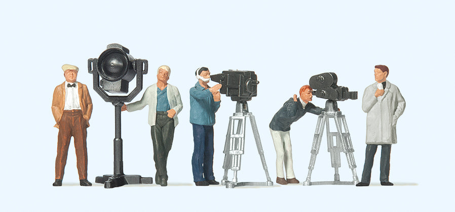 Preiser 10062 Film/TV Crew (5) and Accessories Exclusive Figure Set HO