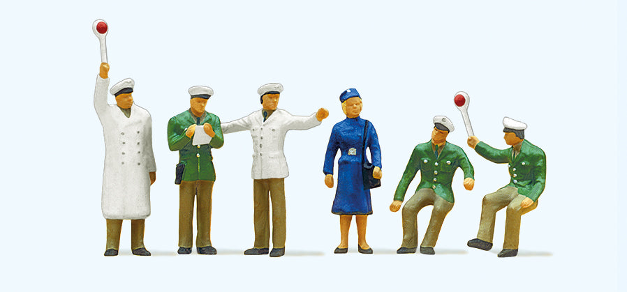 Preiser 10064 Traffic Police (6) Exclusive Figure Set HO