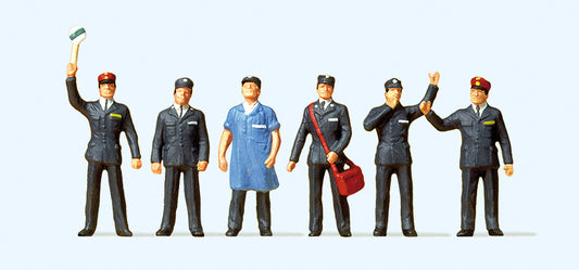 Preiser 10087 Swiss Railway Personnel (6) Exclusive Figure Set HO