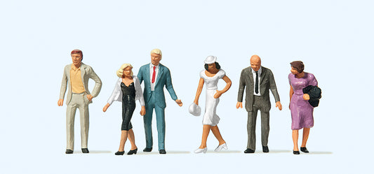Preiser 10116 Walking Passers By (6) Exclusive Figure Set HO
