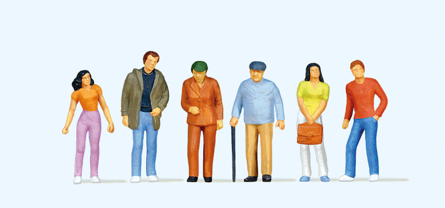 Preiser 10117 Passers By (6) Exclusive Figure Set HO