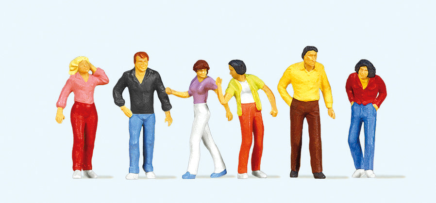 Preiser 10118 Walking Passers By (6) Exclusive Figure Set HO